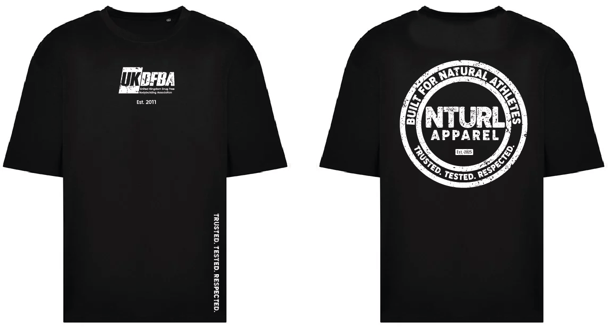 UKDFBA OVERSIZE T - BLACK/WHITE (DESIGN 4)