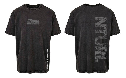 UKDFBA BLACK ACID WASH OVERSIZE T (DESIGN 1)