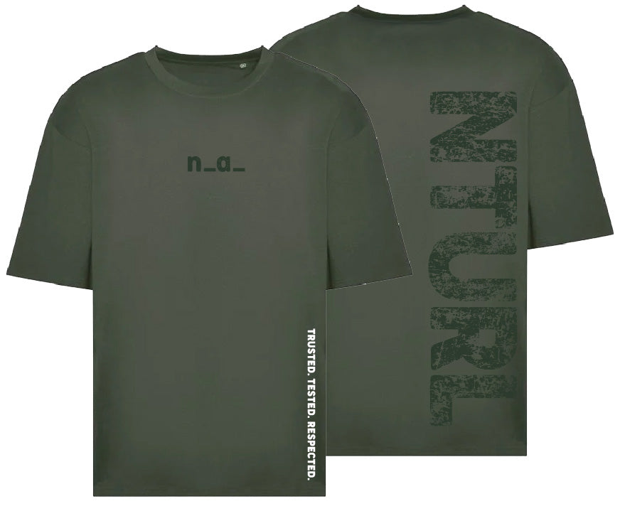 n_a_ OVERSIZE T - EARTHY GREEN/GREEN (DESIGN 1)