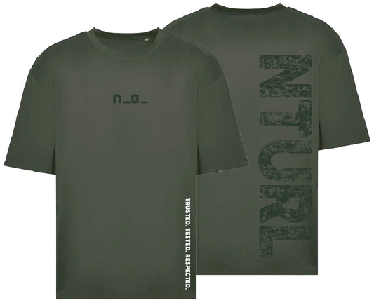 n_a_ OVERSIZE T - EARTHY GREEN/GREEN (DESIGN 1)