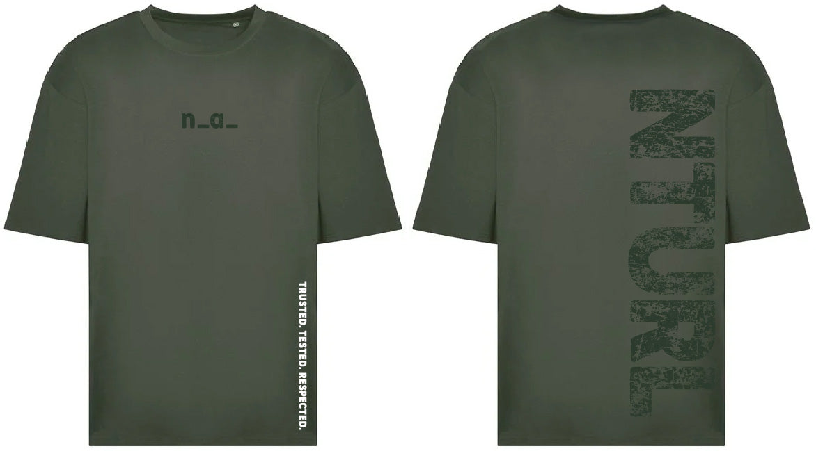 n_a_ OVERSIZE T - EARTHY GREEN/GREEN (DESIGN 1)