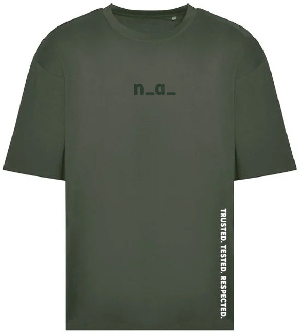 n_a_ OVERSIZE T - EARTHY GREEN/GREEN (DESIGN 1)