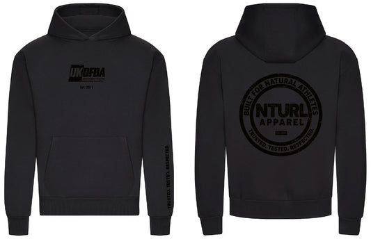 UKDFBA PREMIUM BLACK OVERSIZE HOODIE (DESIGN 4)