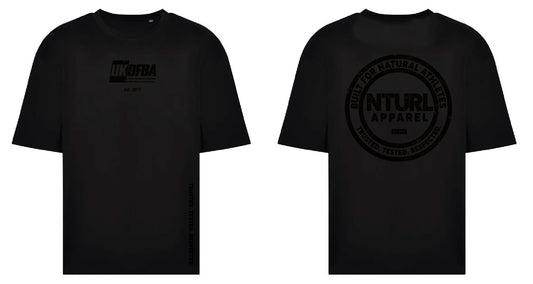 UKDFBA OVERSIZE T - BLACK/BLACK (DESIGN 4)