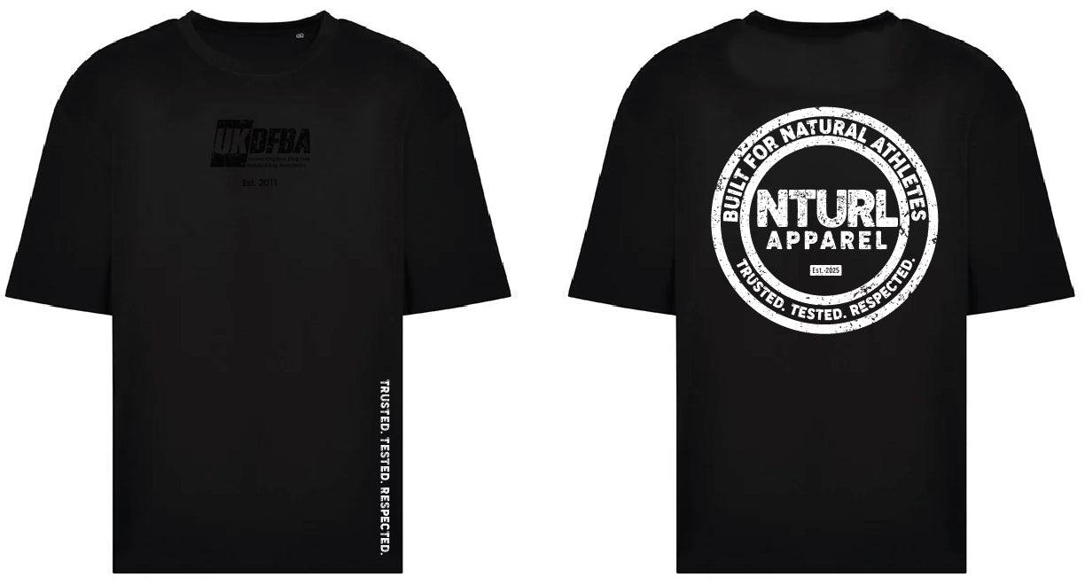 UKDFBA OVERSIZE T - BLACK/WHITE (DESIGN 4) - 50% OFF