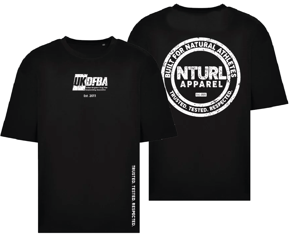 UKDFBA OVERSIZE T - BLACK/WHITE (DESIGN 4)