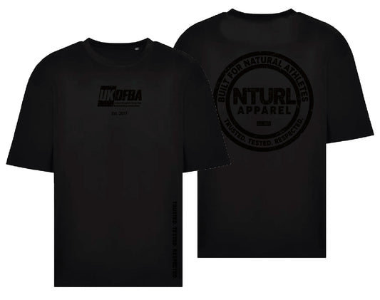 UKDFBA OVERSIZE T - BLACK/BLACK (DESIGN 4)