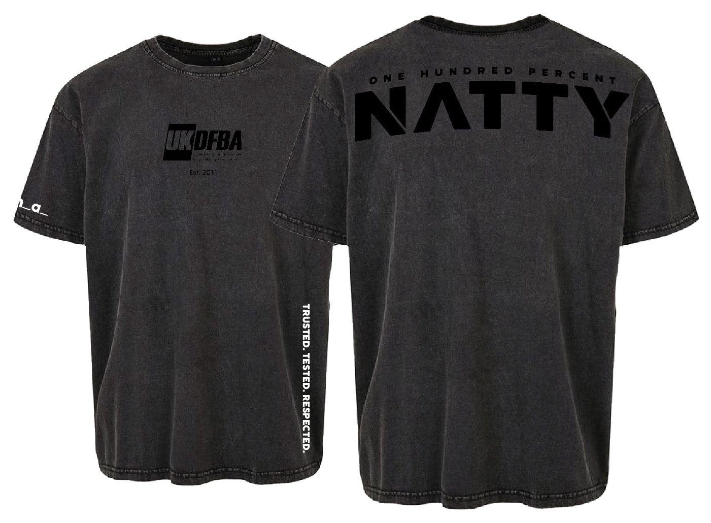 UKDFBA BLACK ACID WASH OVERSIZE T (2026 DESIGN)