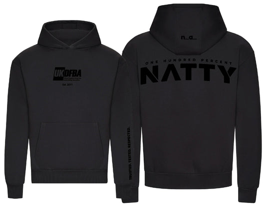 UKDFBA PREMIUM BLACK on BLACK OVERSIZE HOODIE (2026 DESIGN)