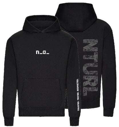 n_a_ PREMIUM BLACK OVERSIZE HOODIE (DESIGN 1) SALE