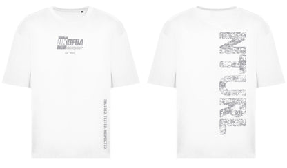 UKDFBA WHITE OVERSIZE T