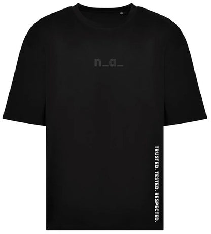 n_a_ OVERSIZE T - BLACK/GREY (DESIGN 2)