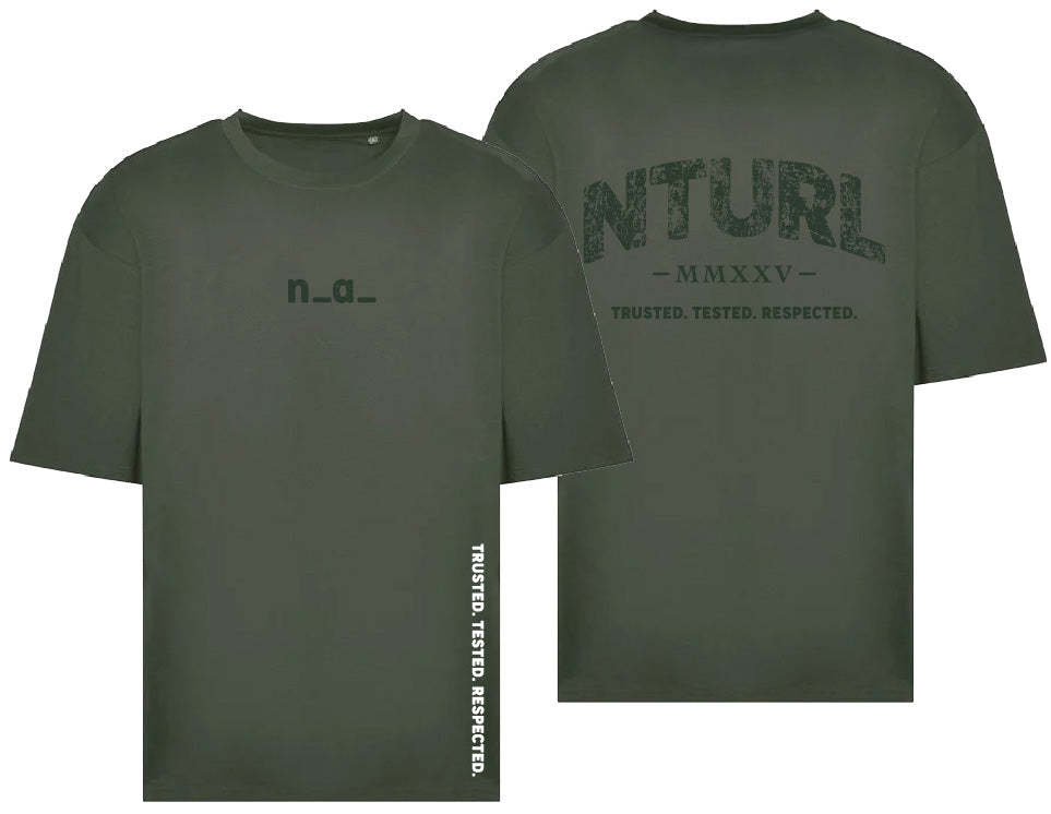 n_a_ OVERSIZE T - EARTHY GREEN/GREEN (DESIGN 2)