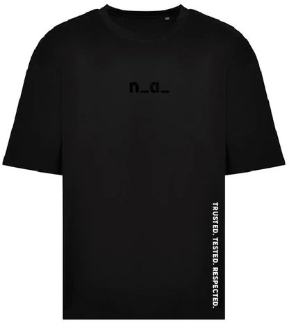 n_a_ OVERSIZE T - BLACK/BLACK (DESIGN 2)