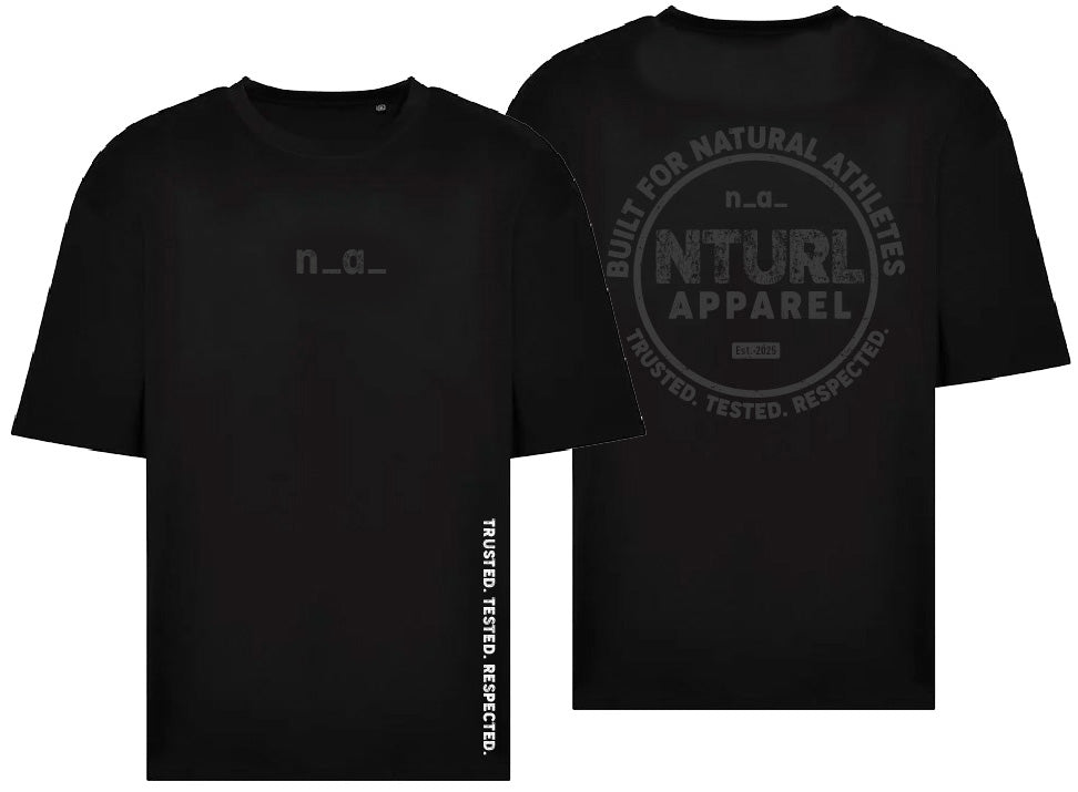 n_a_ OVERSIZE T - BLACK/GREY (DESIGN 3)