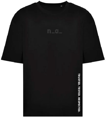 n_a_ OVERSIZE T - BLACK/GREY (DESIGN 3)