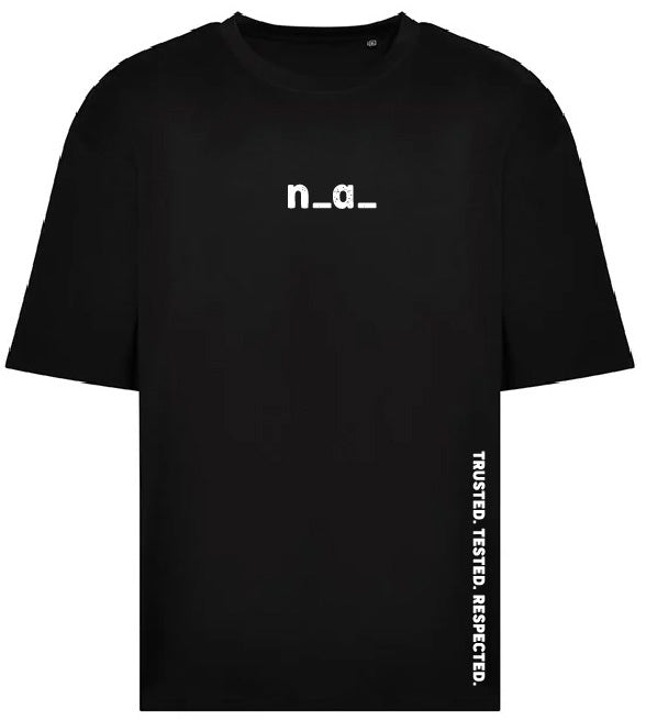 n_a_ OVERSIZE T - BLACK/WHITE (DESIGN 3)