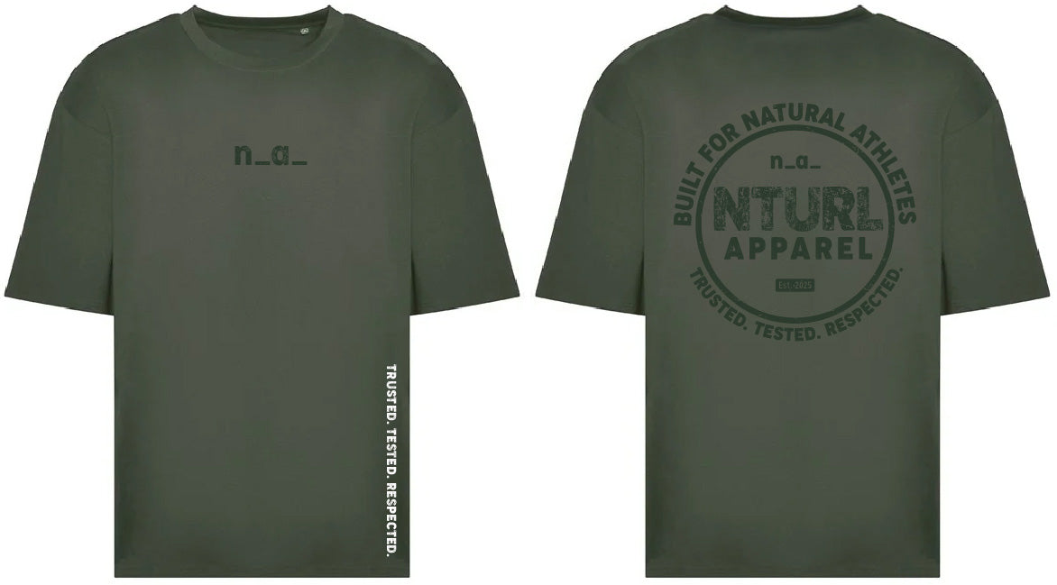 n_a_ OVERSIZE T - EARTHY GREEN/GREEN (DESIGN 3)