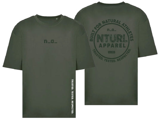 n_a_ OVERSIZE T - EARTHY GREEN/GREEN (DESIGN 3)