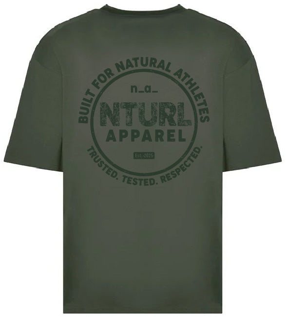 n_a_ OVERSIZE T - EARTHY GREEN/GREEN (DESIGN 3)