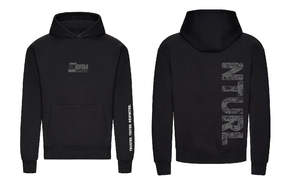 UKDFBA PREMIUM BLACK OVERSIZE HOODIE (DESIGN 1)