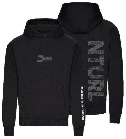UKDFBA PREMIUM BLACK OVERSIZE HOODIE (DESIGN 1)