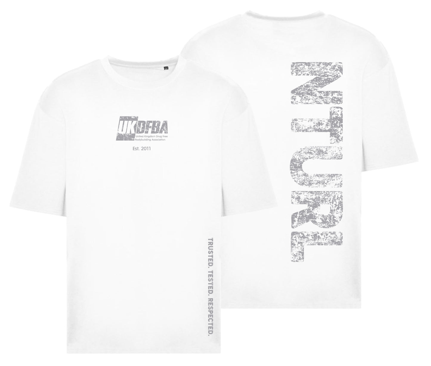 UKDFBA WHITE OVERSIZE T