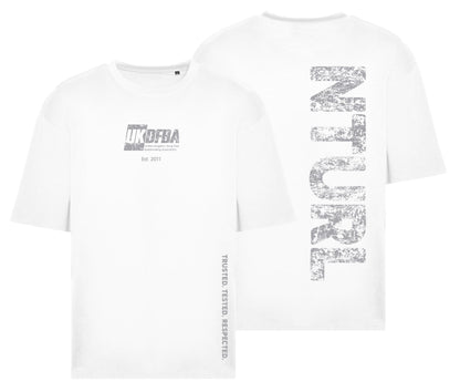 UKDFBA WHITE OVERSIZE T