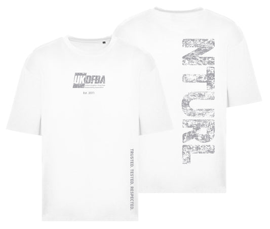 UKDFBA WHITE OVERSIZE T