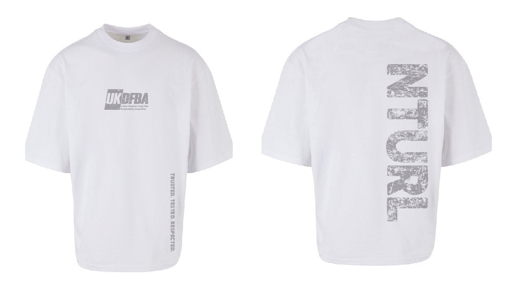 UKDFBA WHITE OVERSIZE T