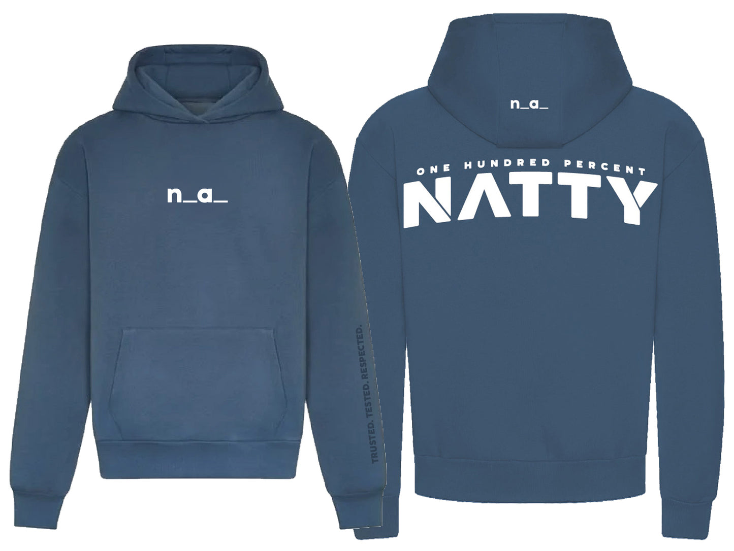 n_a_ PREMIUM WHITE on AIRFORCE BLUE OVERSIZE HOODIE (2026 DESIGN)